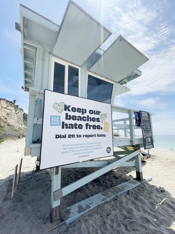 1，头条 洛县的海滩设立反仇恨广告牌.jpg