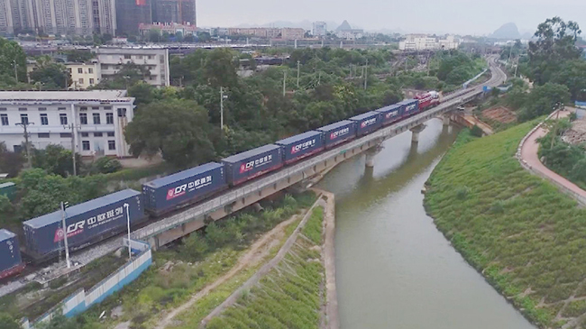 China-Europe freight train service injects new vitalities into trade among BRI countries.jpg