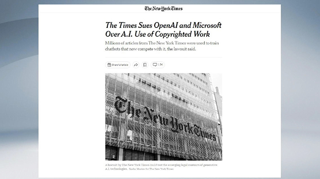 3，《纽约时报》作家起诉微软、OpenAI 侵犯版权.jpg