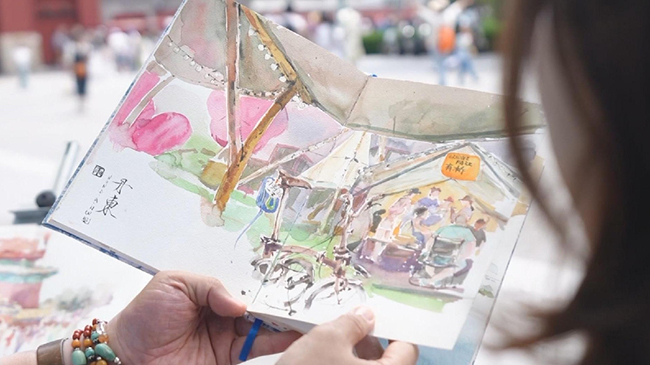 3,素描爱好者用画笔捕捉北京的城市演变 31.jpg 3,素描爱好者用画笔捕捉北京的城市演变 31.jpg
