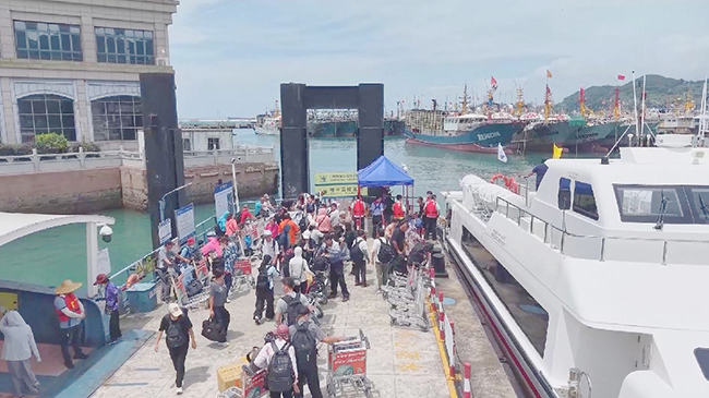 Number of passenger trips between Fuzhou, Matsu rises significantly in H1 2026.jpg